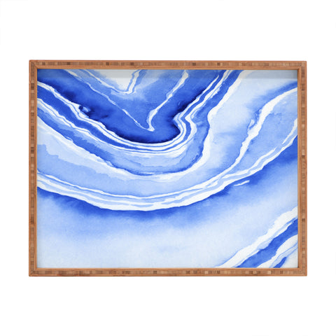 Laura Trevey Blue Lace Agate Rectangular Tray