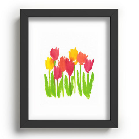 Laura Trevey Bright Tulips Recessed Framing Rectangle