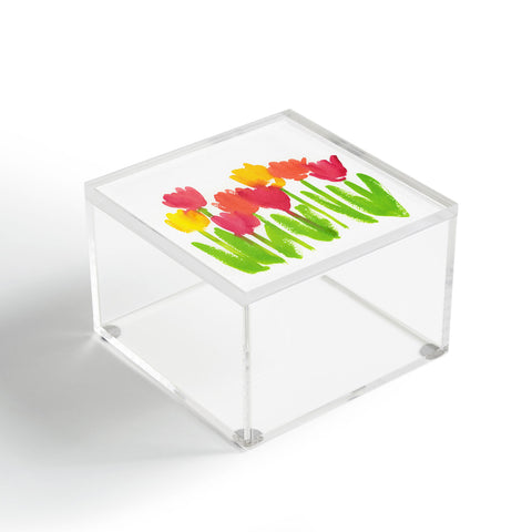 Laura Trevey Bright Tulips Acrylic Box