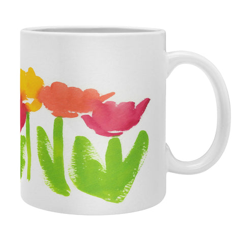 Laura Trevey Bright Tulips Coffee Mug