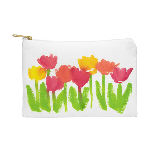 Laura Trevey Bright Tulips Pouch