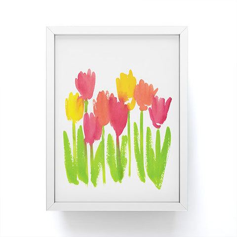 Laura Trevey Bright Tulips Framed Mini Art Print