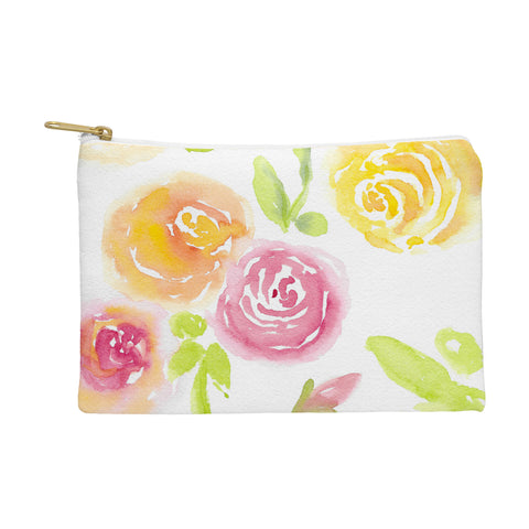 Laura Trevey Candy Colored Blooms Pouch