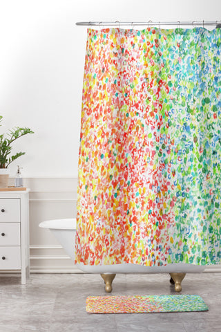 Laura Trevey Colors Shower Curtain And Mat