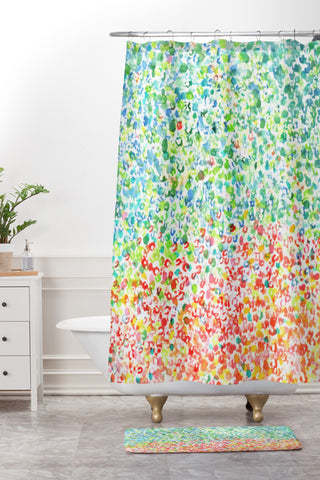 Laura Trevey Cool To Warm Shower Curtain And Mat
