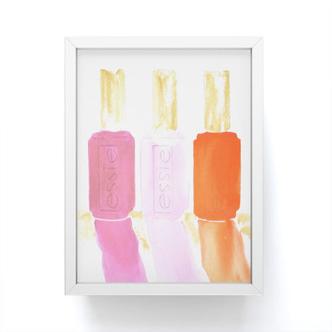 Laura Trevey Essie In Pink Framed Mini Art Print
