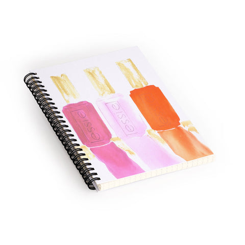 Laura Trevey Essie In Pink Spiral Notebook