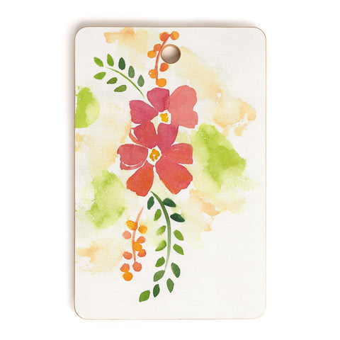 Laura Trevey First Bloom Cutting Board Rectangle