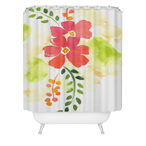 Laura Trevey First Bloom Shower Curtain