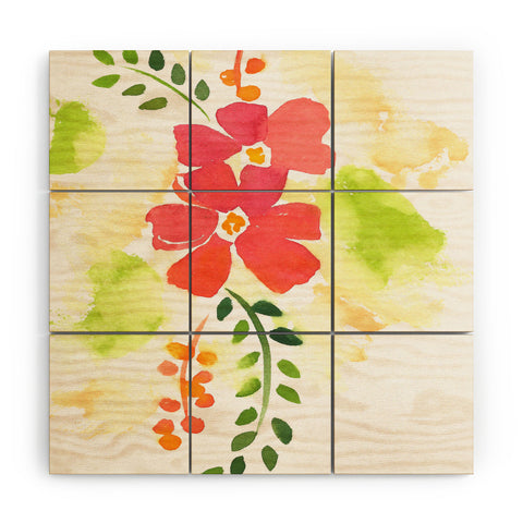 Laura Trevey First Bloom Wood Wall Mural