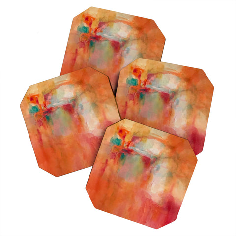 Laura Trevey Orange Daydream Coaster Set