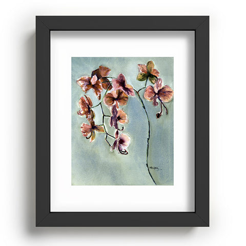 Laura Trevey Orchids Recessed Framing Rectangle