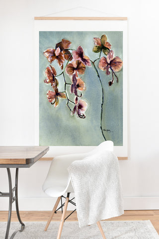 Laura Trevey Orchids Art Print And Hanger
