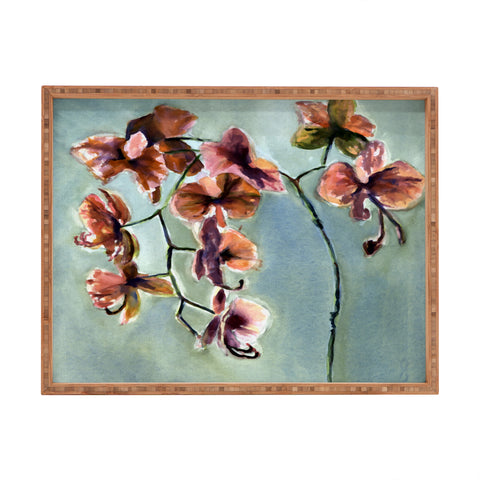 Laura Trevey Orchids Rectangular Tray