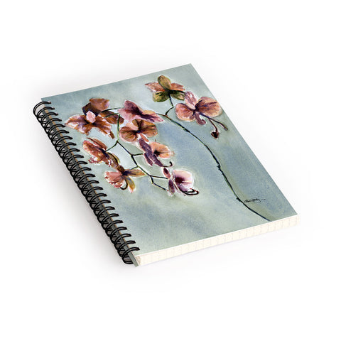 Laura Trevey Orchids Spiral Notebook