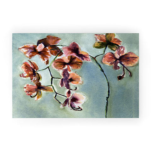 Laura Trevey Orchids Welcome Mat