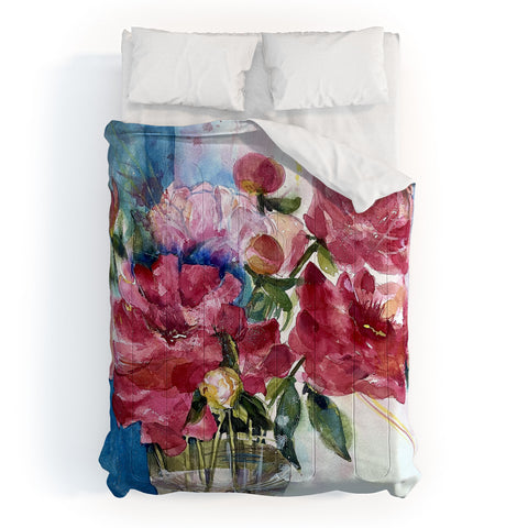Laura Trevey Peony For Your Thoughts Comforter