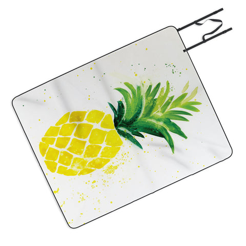 Laura Trevey Pineapple Sunshine Picnic Blanket