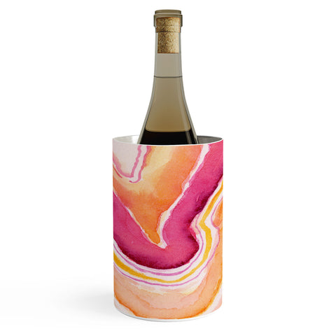 Laura Trevey Pink Agate Wine Chiller