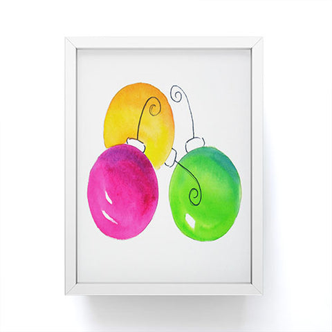 Laura Trevey Pink And Green Holiday Framed Mini Art Print