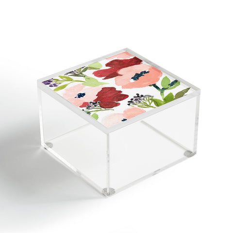 Laura Trevey Pink Poppies Acrylic Box