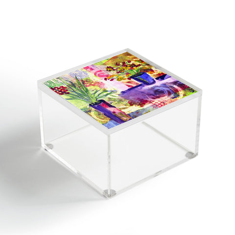 Laura Trevey Purple And Lime Acrylic Box