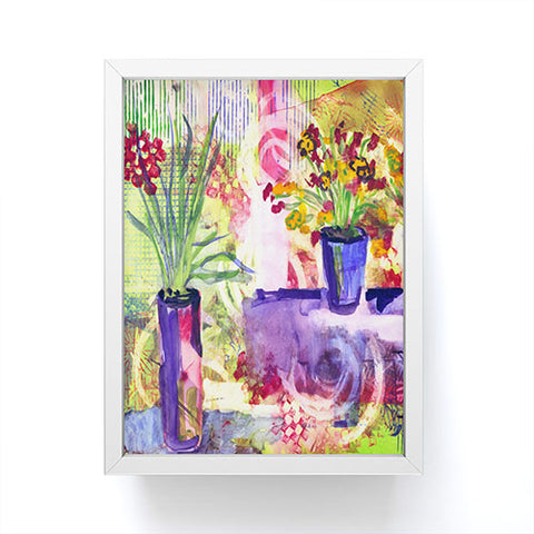 Laura Trevey Purple And Lime Framed Mini Art Print