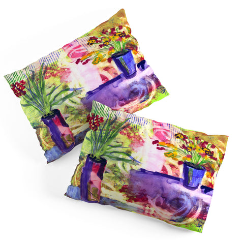 Laura Trevey Purple And Lime Pillow Shams