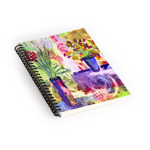 Laura Trevey Purple And Lime Spiral Notebook