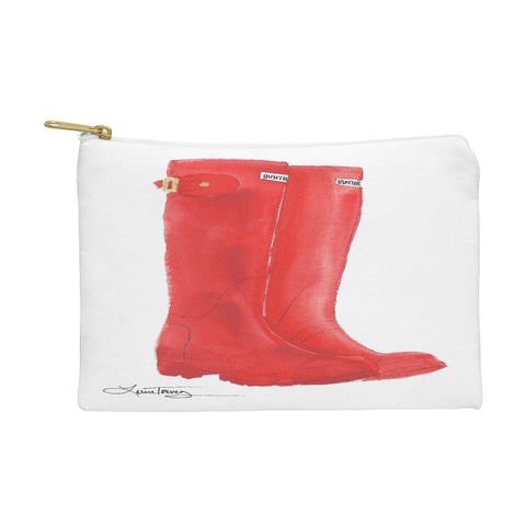 Laura Trevey Red Boots Pouch