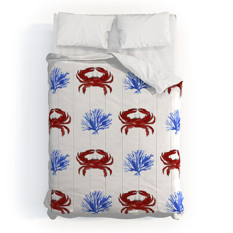 Laura Trevey Red White and Blue Comforter