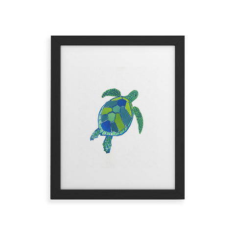 Laura Trevey Sea Turtle Framed Art Print