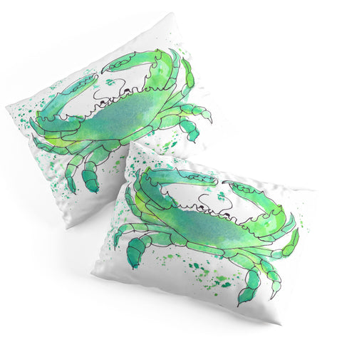 Laura Trevey Seafoam Green Crab Pillow Shams