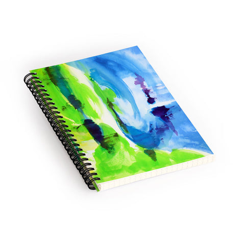 Laura Trevey Shot Of Lime Spiral Notebook