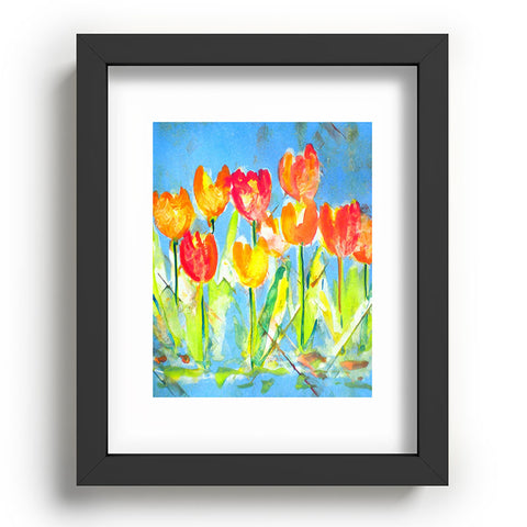 Laura Trevey Spring Tulips Recessed Framing Rectangle