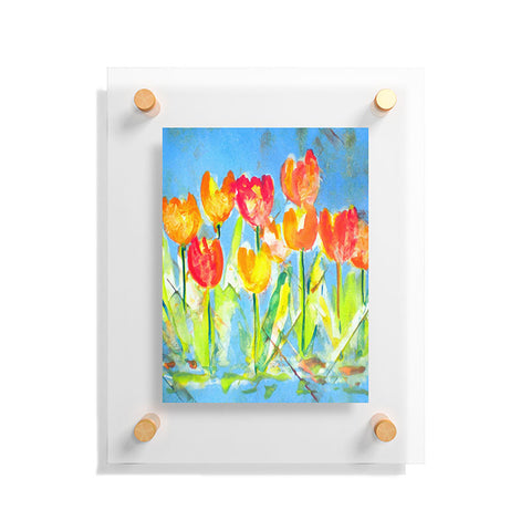 Laura Trevey Spring Tulips Floating Acrylic Print
