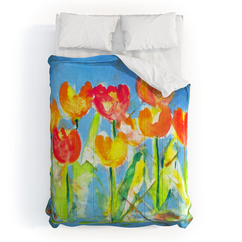 Laura Trevey Spring Tulips Comforter