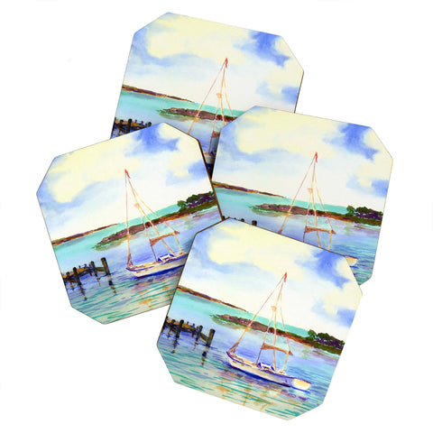 Laura Trevey Summer Sail Coaster Set