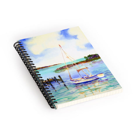 Laura Trevey Summer Sail Spiral Notebook