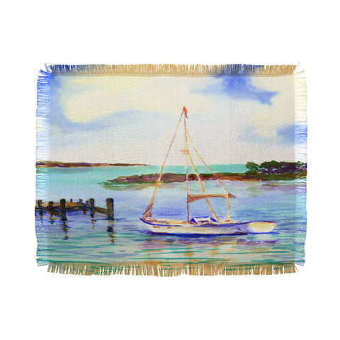 Laura Trevey Summer Sail Throw Blanket