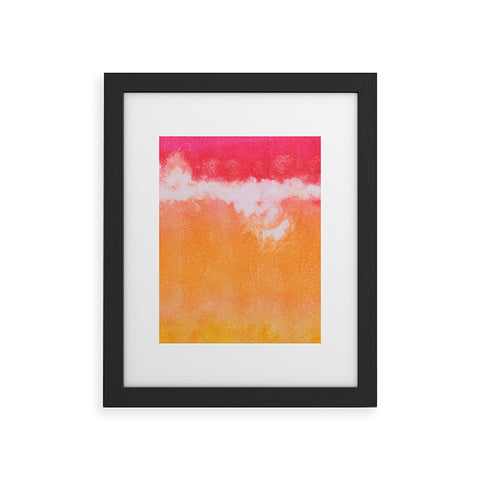 Laura Trevey Tangerine Tie Dye Framed Art Print