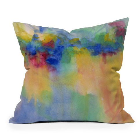 Laura Trevey Top Of The Cliff Throw Pillow