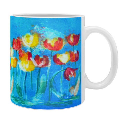 Laura Trevey Tulips in Blue Coffee Mug