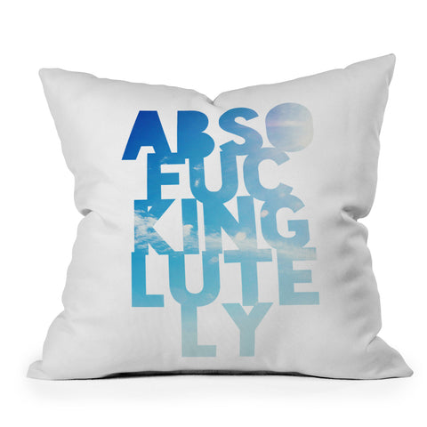 Leah Flores Absolutely 1 Throw Pillow