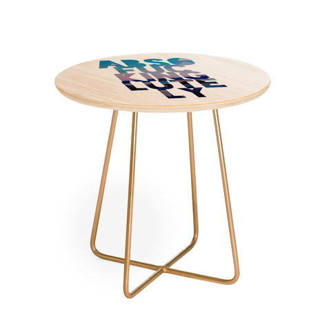 Leah Flores Absolutely 2 Round Side Table