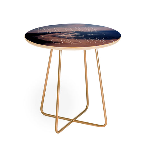 Leah Flores Adventure Is Calling Round Side Table