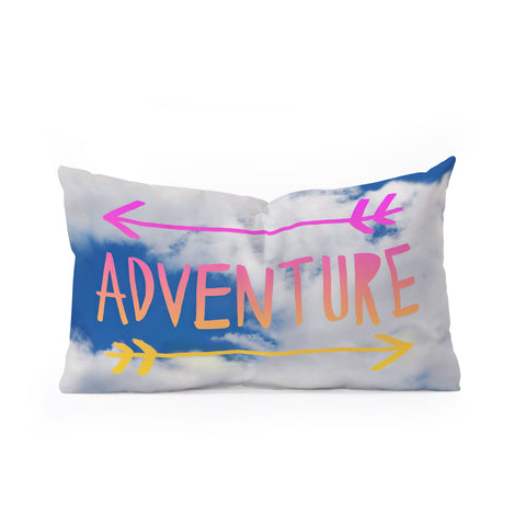 Leah Flores Adventure Sky Oblong Throw Pillow