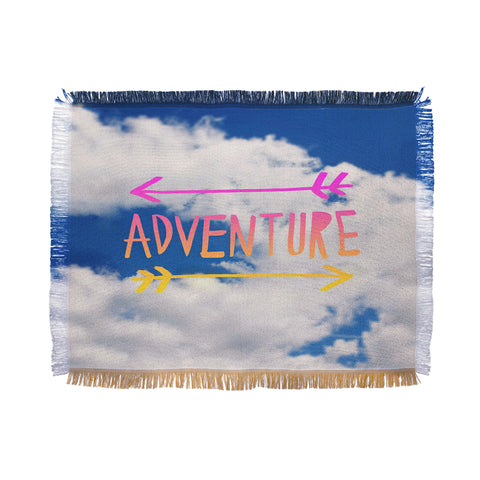 Leah Flores Adventure Sky Throw Blanket