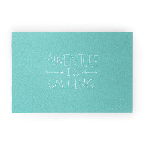Leah Flores Adventure Typography Welcome Mat