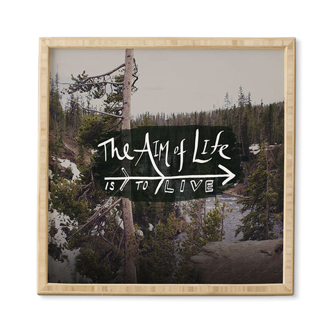 Leah Flores Aim Of Life X Wyoming Framed Wall Art
